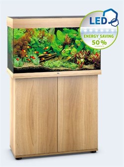 Juwel RIO 125 LED аквариум 125л светлое дерево (Light wood) 81х36х50см 2х14W Фильтр Bioflow М, нагреватель 100 Вт Juw-1850 - фото 20406
