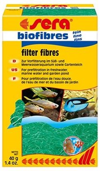 sera Biofilterfaser fine 40 г - волокнистый наполнитель для био-механичесткой очистки воды - фото 20746