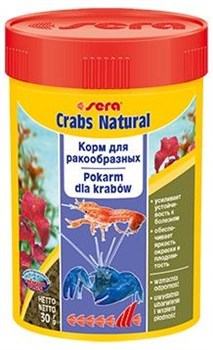 sera Crabs natural 100 мл - корм для креветок, раков и крабов в колечках - фото 20804