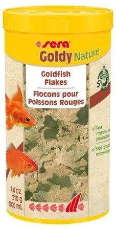 sera Goldy Nature 1 л (210 г) - корм для рыб в хлопьях S32249