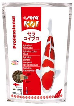 sera KOI Professional Spirulina Color 1 кг - корм для карпов Кои - фото 20970