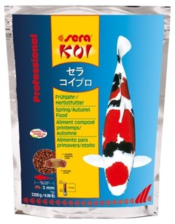 sera KOI Professional весна-осень 2,2 кг - корм для карпов Кои - фото 20975