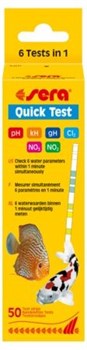 sera Quick-Test 6-в-1 (50 полосок) - тест в полосках на 6 параметров воды - фото 21108