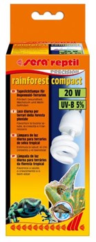 sera Reptil Rainforest compact 20 Вт - лампа для террариума (излучение УФ-Б - 5%) - фото 21149