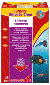 sera Silicate Clear 500 г - наполнитель для удаления силикатов в пресноводном и морском аквариуме - фото 21179
