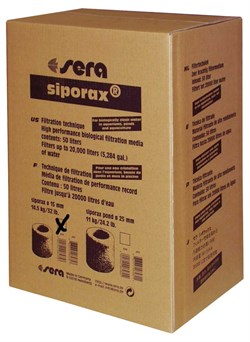sera Siporax 50 л - сверх-высокоэффективный биологический наполнитель для фильтров - фото 21191