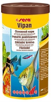 sera Vipan 1 л - универсальный корм для аквариумных рыбок (хлопья) - фото 21270