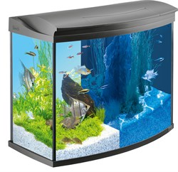 Tetra AquaArt 130 литров - панорамный аквариум с LED освещением - фото 21681