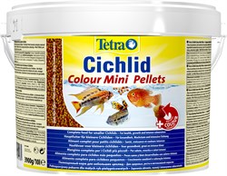 Tetra Cichlid ColourMini 10л - корм для улучшения окраски мелких цихлид - фото 21881