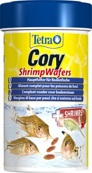 Tetra Cory ShrimpWafers 100 мл - корм для коридорасов и других донных рыб - фото 21951