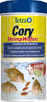 Tetra Cory ShrimpWafers 250 мл - корм для коридорасов и других донных рыб - фото 21955