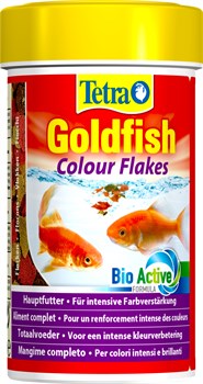 Tetra Goldfish Colour 100 мл - корм для улучшения окраски золотых рыбок (хлопья) - фото 22170