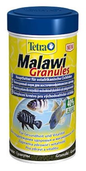 Tetra Malawi Granules 250 мл - корм для растительноядных рыб с водорослями, гранулы - фото 22332