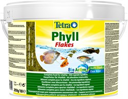 Tetra Phyll 10 л - ведро - корм для растительноядных рыб (хлопья) - фото 22470