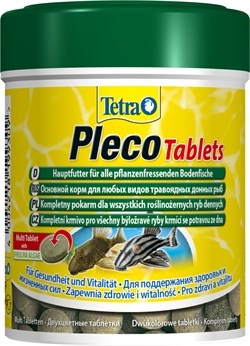 Tetra PlecoTablets 275 таблеток (150 мл) - корм для травоядных донных рыб Tet-199309 - фото 22557
