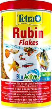 Tetra Rubin 1 л - корм для улучшения окраски рыб (хлопья) - фото 22699