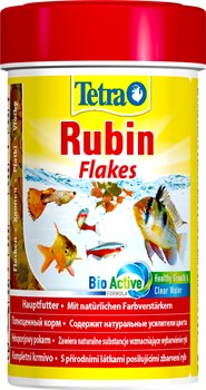 Tetra Rubin 100 мл - корм для улучшения окраски рыб (хлопья) - фото 22708