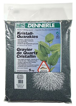 Dennerle Kristall-Quarz - аквариумный грунт, гравий фракции 1-2 мм, цвет темно-зеленый (цвет мха), 5 кг. DEN1754 - фото 23782
