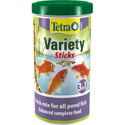 Tetra Pond Variety Sticks корм для прудовых рыб, 3 вида палочек 1 л - фото 23813