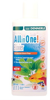 Dennerle All in One! Elixier - добавка-удобрение для комплексного ухода за аквариумом с растениями, 500мл - фото 23998