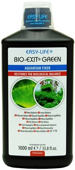 EASY LIFE Bio Exit GREEN 1000 мл - средство для восстановления биологического баланса воды в аквариуме - фото 24286