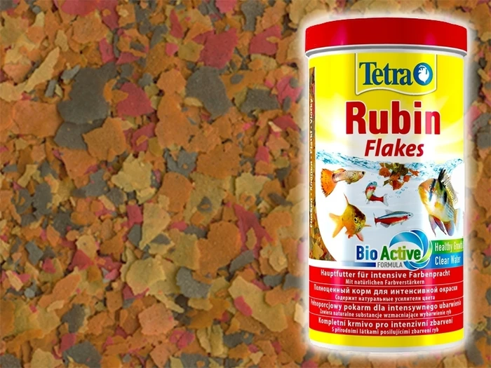 Tetra Rubin 50 г (соответствует объёму 250 мл) на развес - корм в хлопьях для улучшения окраски rubin-raz250