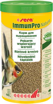 sera Immun Pro Nature 1 л - основной корм для выращивания рыбы и укрепления иммунитета (гранулы) - фото 24975