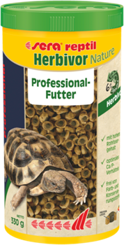 sera Reptil Professional Herbivor Nature 1000 мл - корм для травоядных рептилий - фото 25006