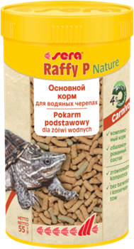 sera Raffy P Nature 250 мл - корм для плотоядных рептилий в палочках - фото 25008