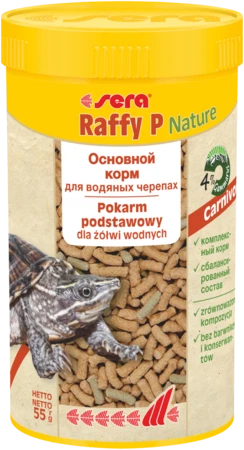 sera Raffy P Nature 250 мл - корм для плотоядных рептилий в палочках S1850