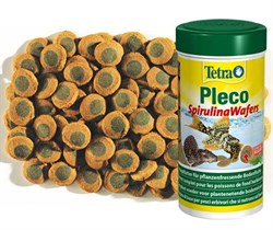 Tetra Pleco SpirulinaWafers 485г (соответствует объёму 1 л) на развес - корм для крупных травоядных донных рыб TPS-1000 - фото 25033