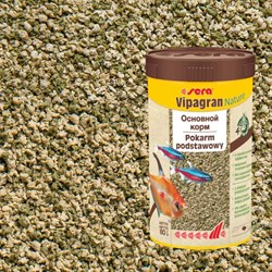 sera Vipagran Nature 300 г (соответствует объёму 1 л) на развес - универсальный корм для всех видов рыб (гранулы) - фото 25043