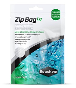 Seachem Zip Bag L (48х43см) - мешок для наполнителей с крупной ячейкой, вмещает до 18 литров наполнителя - фото 25286