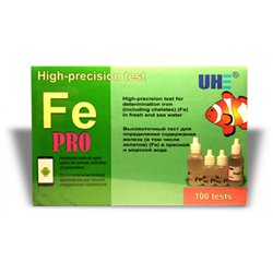 UHE Fe PRO test - тест для определения концентрации железа в воде в комплекте с калибровочным раствором - фото 25411