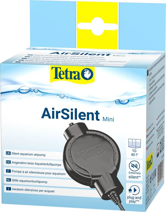Tetra AirSilent Mini - бесшумный компрессор для аквариумов от 10 до 40 литров Tet-297173