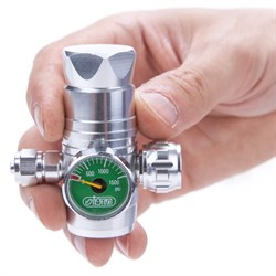 ISTA Регулятор СО2 с манометром, игольчатым клапаном для одноразовых картриджей - фото 26020