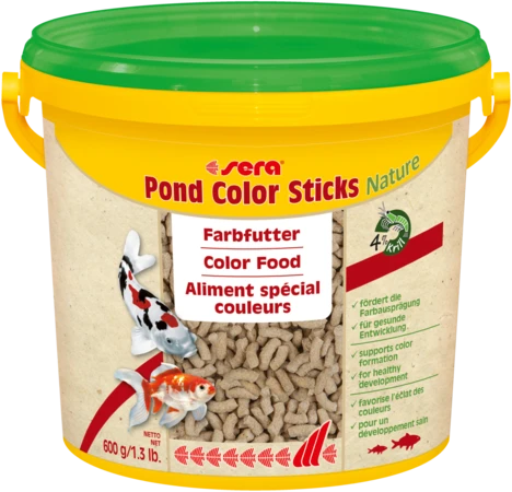 sera pond Color Sticks Nature 3,8л - корм для улучшения окраски прудовых рыб S7157