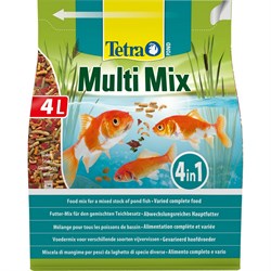 Tetra Pond MultiMix корм для прудовых рыб (гранулы, хлопья, таблетки, гаммарус) 4 л - фото 26200