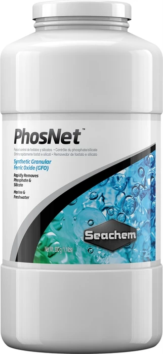 Seachem PhosNet 500 г - наполнитель для удаления фосфатов и силикатов (оксид железа), 50 г на 2000-4000л SCH-1255