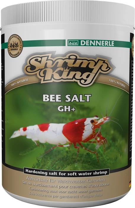 Dennerle Shrimp King Bee Salt GH+ - минеральная соль для подготовки воды в аквариумах с пресноводными креветками, 1000г Den-6128