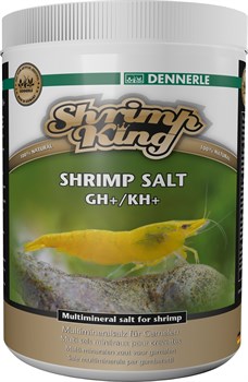 Dennerle Shrimp King SHRIMP KING SHRIMP SALT GH+/KH+ - минеральная соль для подготовки воды в аквариумах с пресноводными креветками, 1000г - фото 26566