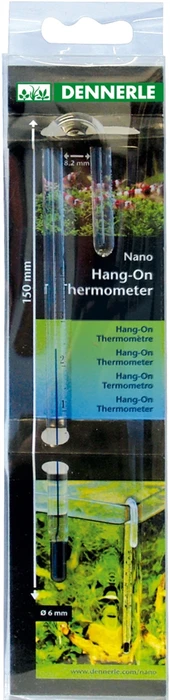 Dennerle Nano HangOn - термометр навесной, стеклянный, для нано аквариумов Den-5657