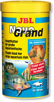 JBL NovoGrand 1 л. (180 г.) - Основной корм в форме крупных хлопьев для крупных видов рыб - фото 26651
