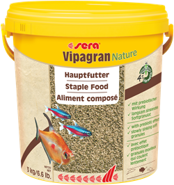 sera Vipagran Nature 10 л - универсальный корм для всех видов рыб (гранулы) S0204 - фото 26698