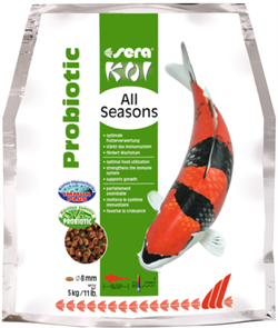 Sera Koi All Seasons Probiotic 5 кг - всесезонный корм для прудовых рыб с пробиотиками - фото 26716