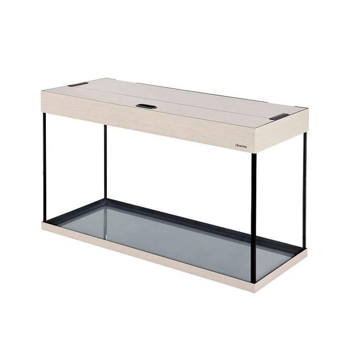 Aquaplus аквариум LUX П120 / 115л прямой Выбеленный дуб LED (80*35*49)+Крышка, светильник LEDDY TUBE Retro Fit Sunny 1*16 Вт, стекло 6/6 a18929