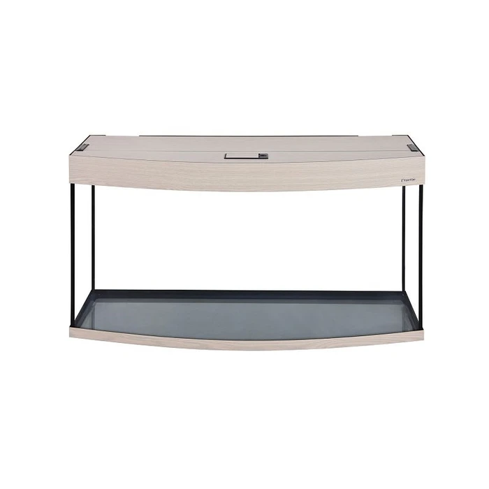 Aquaplus аквариум LUX Ф170 / 170л фигурный Выбеленный дуб LED (100*40*56)+Крышка, свет 2*14 Вт (LED), стекло 6/8 995330