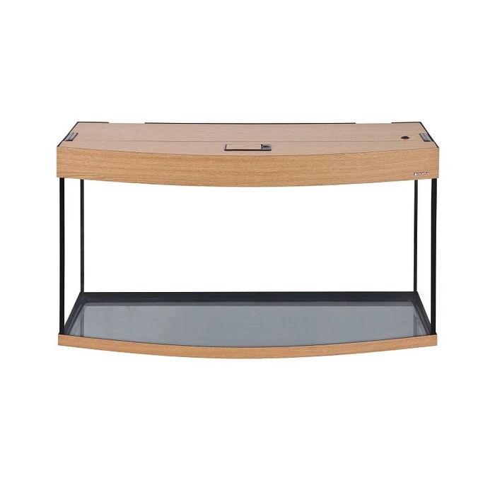 Aquaplus аквариум LUX Ф170 / 170л фигурный Дуб LED (100*40*56)+Крышка, свет  LEDDY TUBE Retro Fit Sunny 2*18 Вт, стекло 6/8 992858