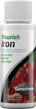 Seachem Flourish iron 50 мл - удобрение для растений - добавка железа 5 мл на 200 л - фото 27018