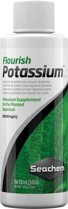 Seachem Flourish Potassium 100 мл - удобрение для растений - добавка калия 5 мл на 125 л SCH-465